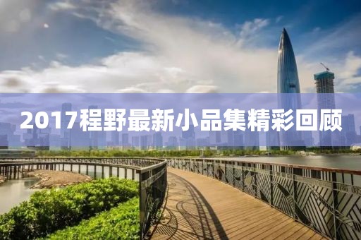 2017程野最新小品集精彩回顾
