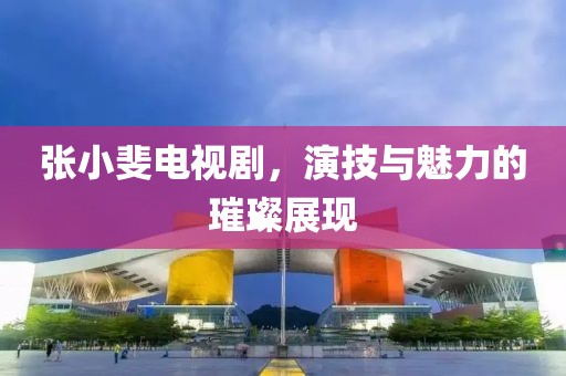 张小斐电视剧，演技与魅力的璀璨展现