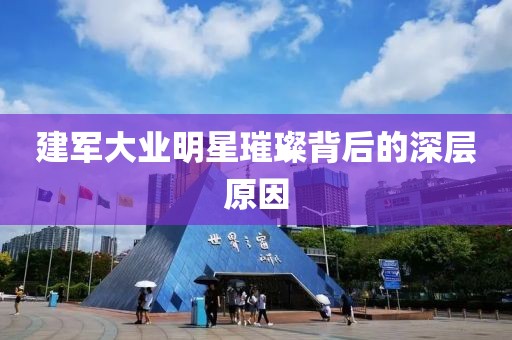 建军大业明星璀璨背后的深层原因