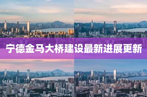 宁德金马大桥建设最新进展更新