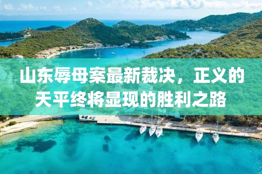 山东辱母案最新裁决，正义的天平终将显现的胜利之路