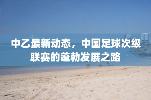 中乙最新动态，中国足球次级联赛的蓬勃发展之路