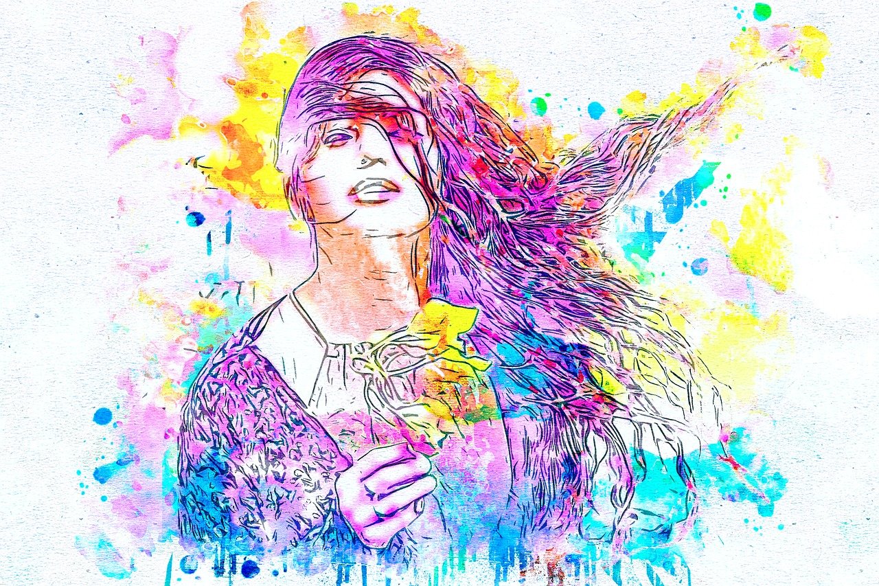 动漫简笔画女生，魅力与艺术的完美融合